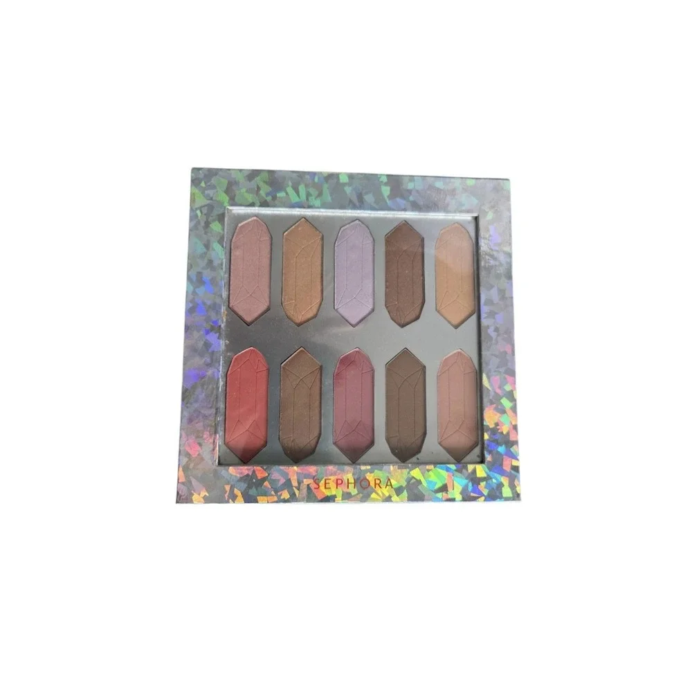 Sephora What A Gem! Crystal Face Palette Radiant Pressed Powder Bronze Gold